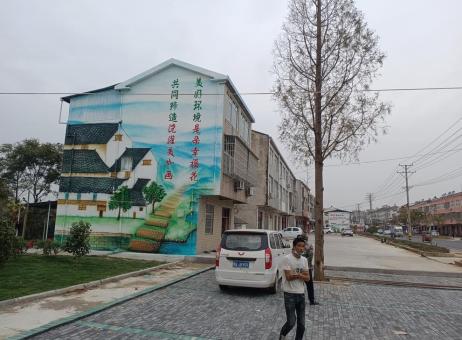 桃园墙绘的制作流程