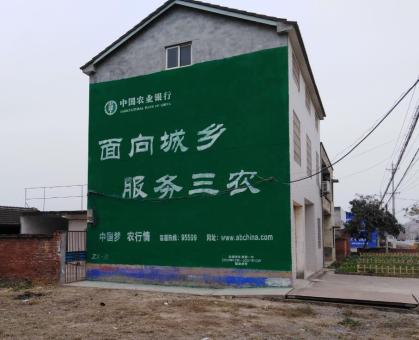 桃园为什么制作墙体广告