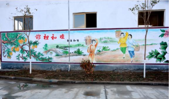 桃园乡镇文化墙 乡风文明焕发新活力