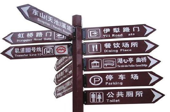 桃园标牌的基本功能。